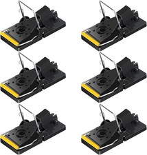 Mouse Trap 6 Pack Heavy Duty Reusable Snap Traps that Kill Instantly Easy Set Up