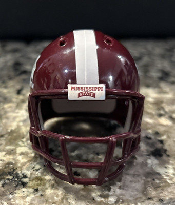 Mississippi State Bulldogs Custom Mini Helmet Riddell 2  Pocket Pro Maroon