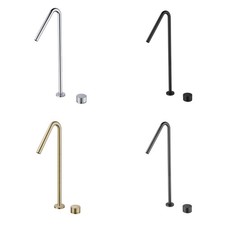 Single-Handle Deck Mount Basin Faucet Ultra-Tall Bathroom Vessel Countertop Tap