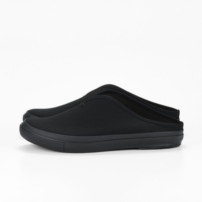 MOONSTAR Fine Vulcanized SLIT MULE BLACKMONO slip on shoes Made in Japan