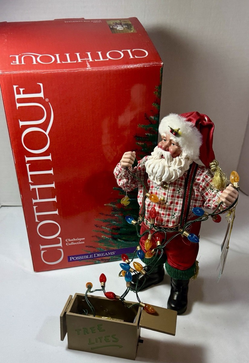 Vtg 2000 Possible Dreams Santa Wired for Christmas #15109