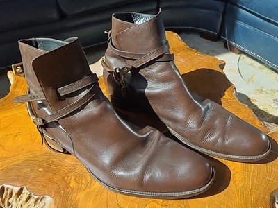 Tom Ford Gucci Mens Horsebit Equestrian Boots Brown Lthr Italian Made 12G 12.5US
