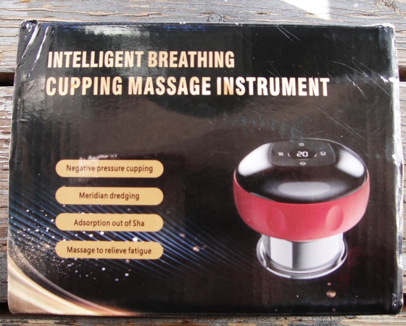 Intelligent Breathing Cupping Massage Instrument, Black Design, USB, EUC