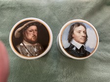 Henry VIII & Oliver Cromwell Pot Lids 11cm
