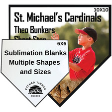 Sublimation Blank Plaques Multiple Sizes and Shapes, for Heat Press Printing