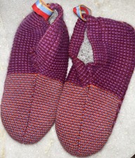 Bombas Slippers Small Knit Multi Color Gripper Bottom Booties Sock Small