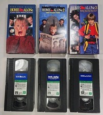 Home Alone 1 2 3 TRILOGY VHS Christmas Film Video Tape Lot TESTED Holiday Movies