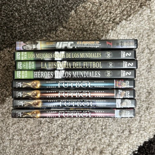 8 DVD Soccer Futbol World Cup + UFC Classics Collection Lot
