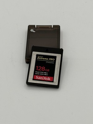 SanDisk Extreme PRO CFexpress Type B 128GB 1700MB/s Card + Case 98% Health