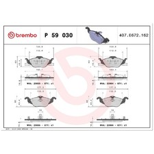 Satz Bremsbeläge Bremsklötze vorne für Opel Astra G F70 T98 F35 | 24475914