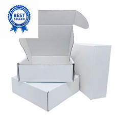 Small White Box 6 x 6 x 2 Inch 50 Pack Recyclable 6 x 6 x 2 Inch, white