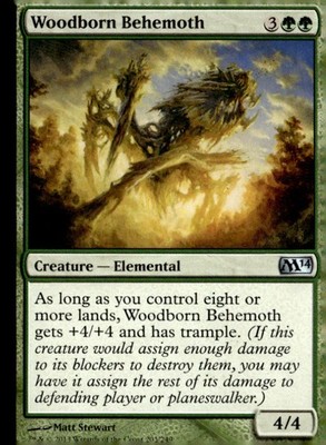 Magic 2014 (M14) #203 Woodborn Behemoth