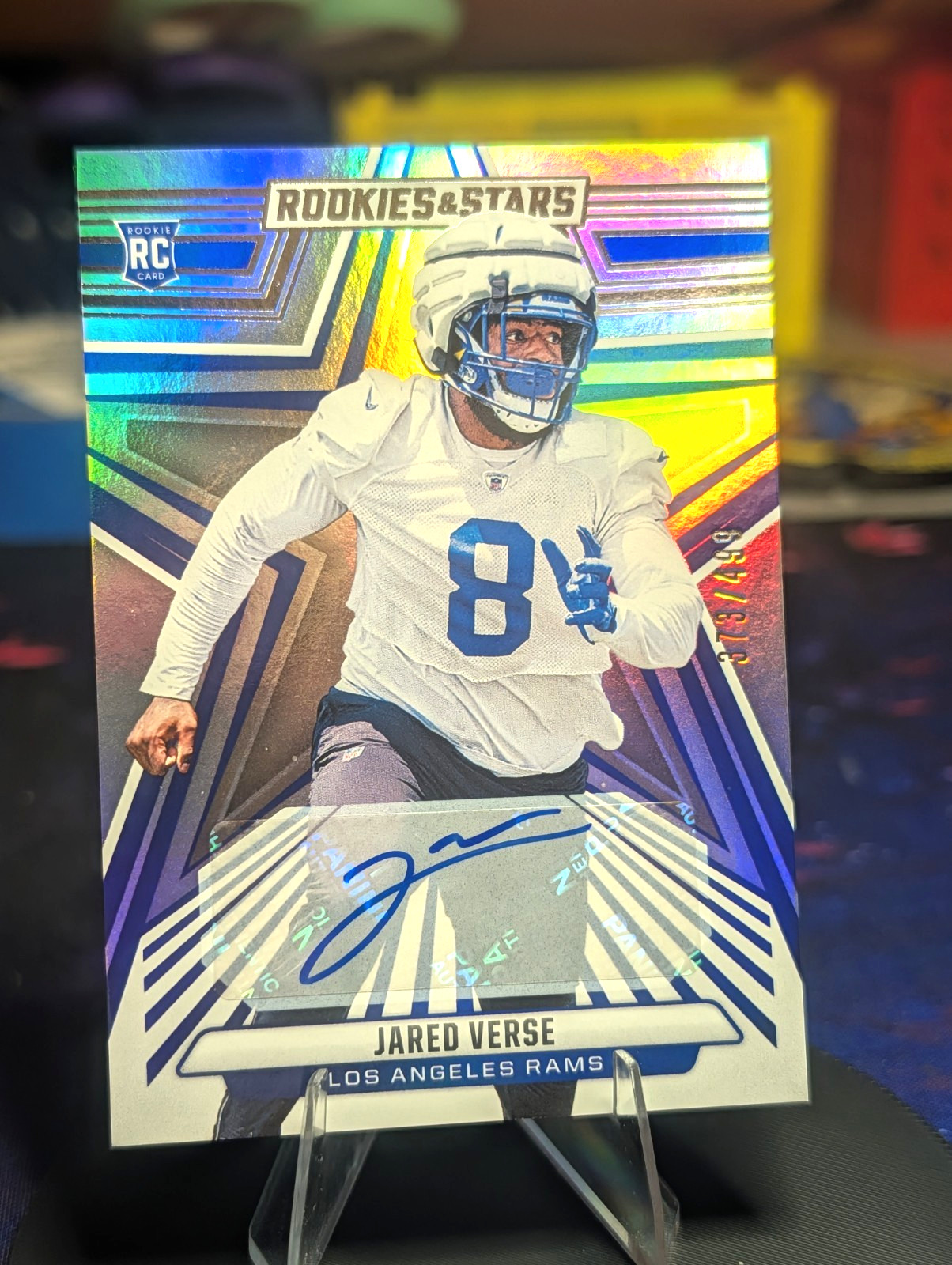 Panini 2024 Rookies & Stars Jared Verse Rams Rookie Auto /499 #142