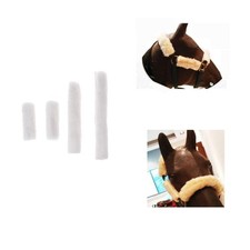 4pcs Soft Fleece Horse Noseband Cover Halter Protection