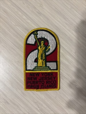 BSA, 1960 s Region 2 Patch, New York/New Jersey/Puerto Rico/Virgin Islands New