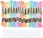 New Listing210 Yards 24 Skeins Colorful Cross Stitch Threads Polyester Embroidery Floss Fri