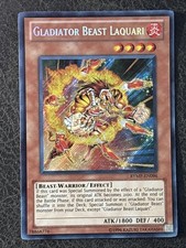 Gladiator Beast Laquari RYMP-EN096 Ra Yellow Mega Pack Unlimited Secret Rare LP