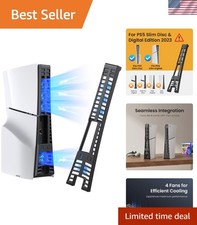 Enhanced Cooling Solution for PS5 Slim - 4 Fans, Quiet, Adjustable Speeds