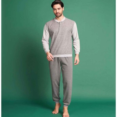 Herren Pyjama Strick Jaquard Nacht&Tag PF17