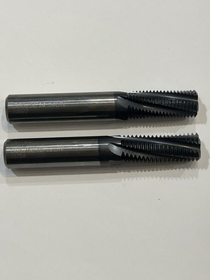 Lot Of 2 Carmex MT .0625  SOLID CARBIDE THREADMILL 5FLT