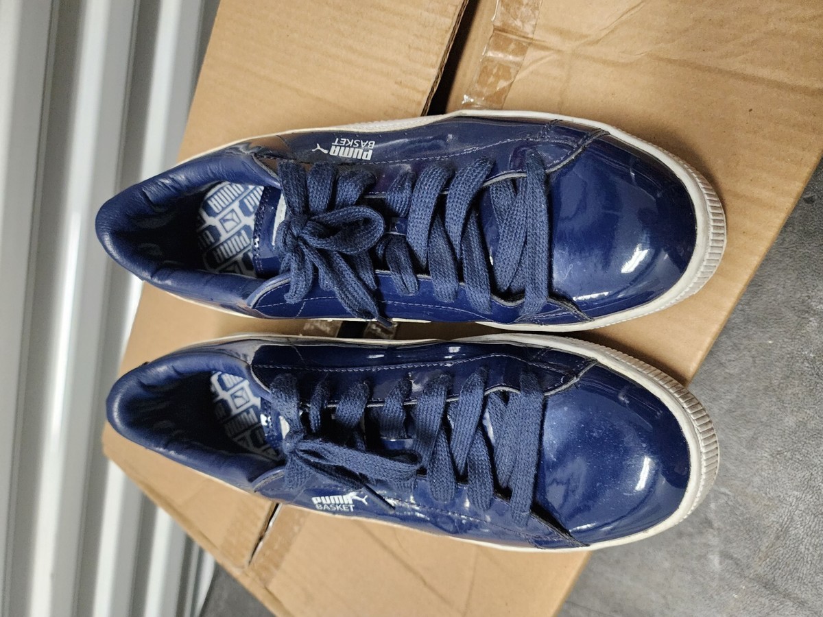 Puma Basket Matte & Shine Blue Shoes Men