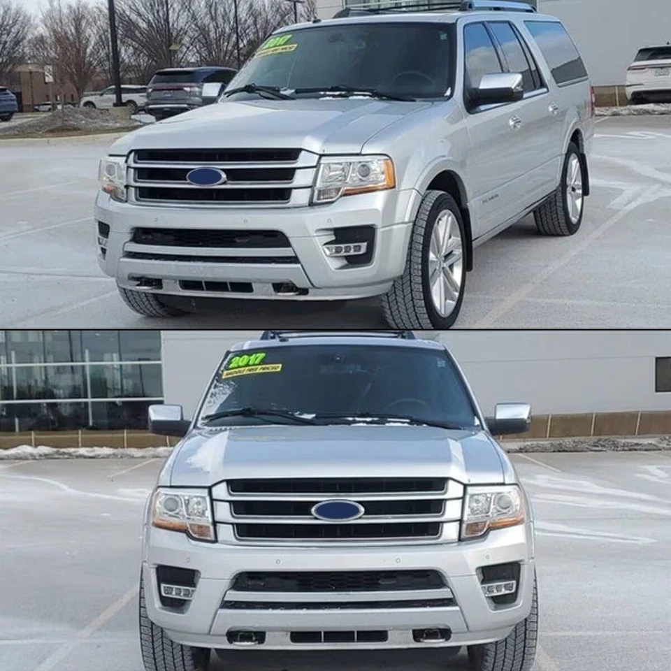 UX Ingot Silver Front Bumper Grille Assembly For Ford Expedition 2015-2016 2017 Foto 4 de 4