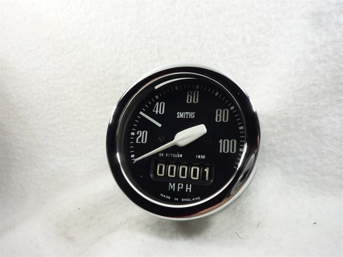 Ariel Arrow Smiths Tacho Ts2 1632 Tpm 100Mph 2 1/2" Sn 3170/28 Speedo - Bild 9 von 10