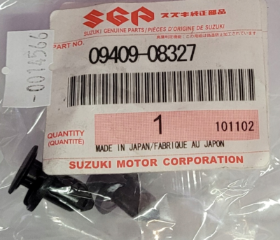 09409-08327-000 Suzuki Clip 0940908327000, New Genuine OEM