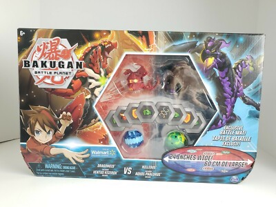 Bakugan Battle Planet Battle Bundle w/Battle Mat Dragonoid Vs Nilious Brand  New!