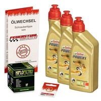 Honda XL 600 V Transalp, 87-00, PD06 PD10, Castrol Power1 10W40 ÖL, Hiflo Filter