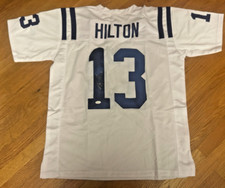 TY HILTON Autographed Signed  PRO STYLE WHITE COLTS JERSEY JSA WITNESSED COA