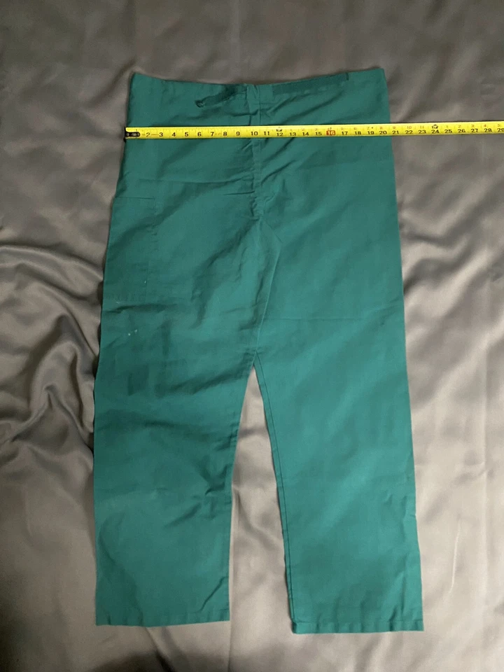 Pantalones Médicos Blancos Swan Fundamentals Verde Azulado Talla Med Cintura con Cordón Foto 4 de 4
