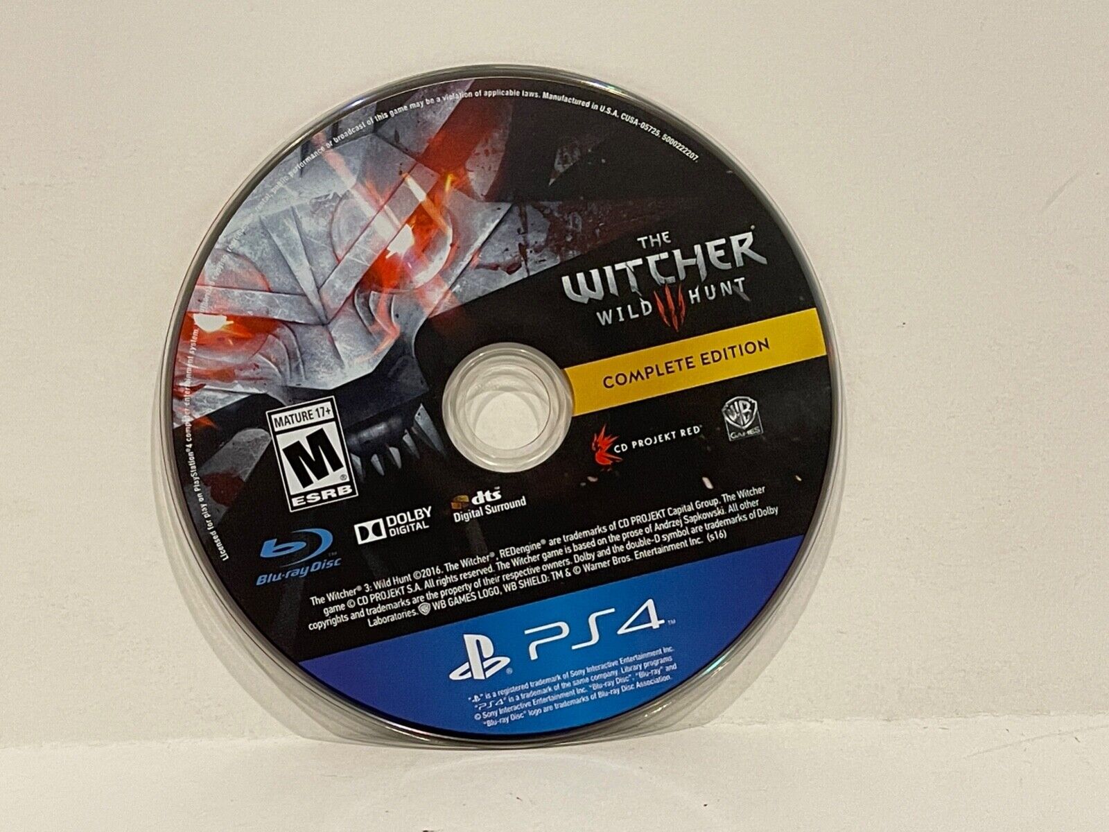 The Witcher 3 WILD HUNT - PS4 w/ Bonus Soundtrack disc Playstation 4,  Complete