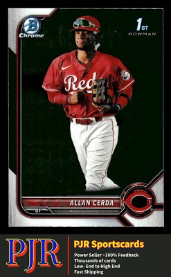 2022 Bowman #BCP-142 Allan Cerda  Chrome Prospects Cincinnati Reds