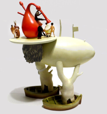 【激レア】BOSCH ヴィンテージ マスコット木製オブジェ Hieronymus Bosch Tree Man Garden Of Earthly Delights Resin