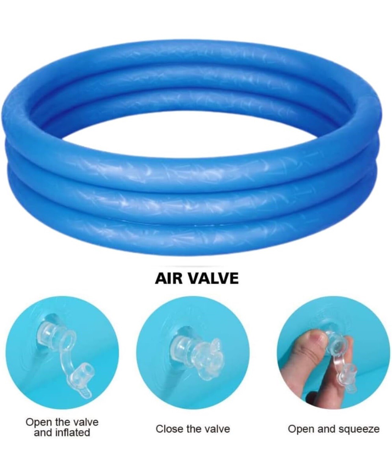 Bestway Splash And Play 3 anillos jugar sobre el suelo piscina color azul
