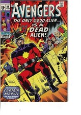 Avengers 89 Captain Marvel Annihilus Fine- 1971 Glossy