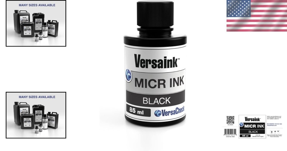 Advanced MICR Black Ink 85ml Top Performance Ink for Check