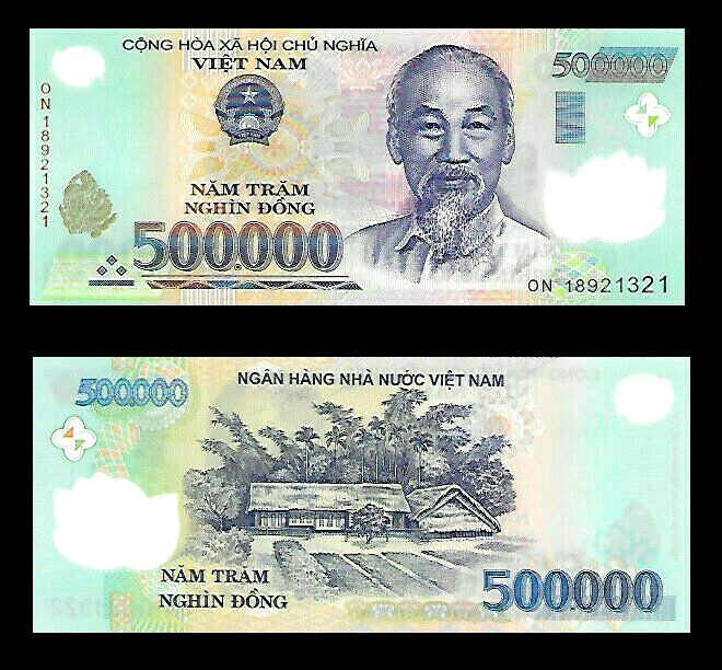 500,000 Vietnam Dong - 500000 UNC Vietnamese Dong Banknote! Viet