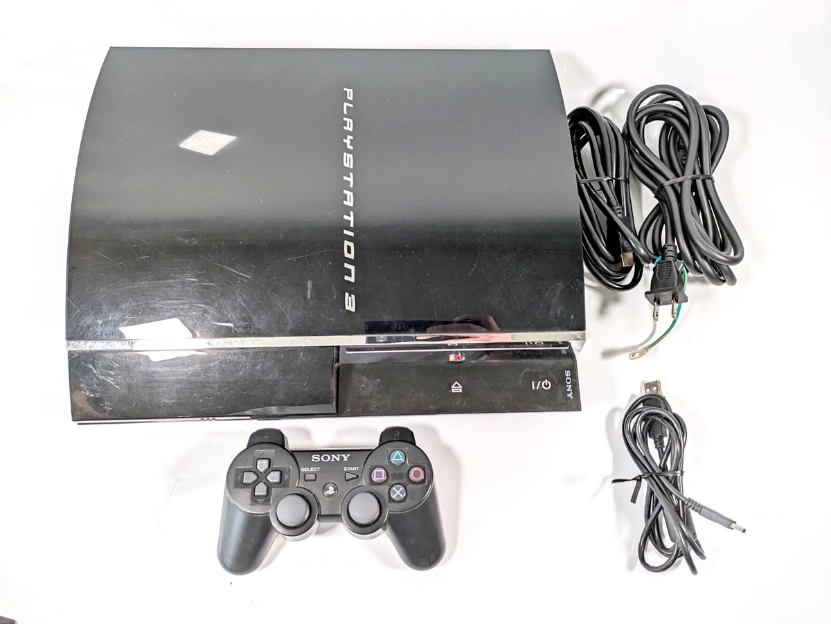 Sony PS3 CECHA00 60GB First Black Japanese PS1 & PS2 Games