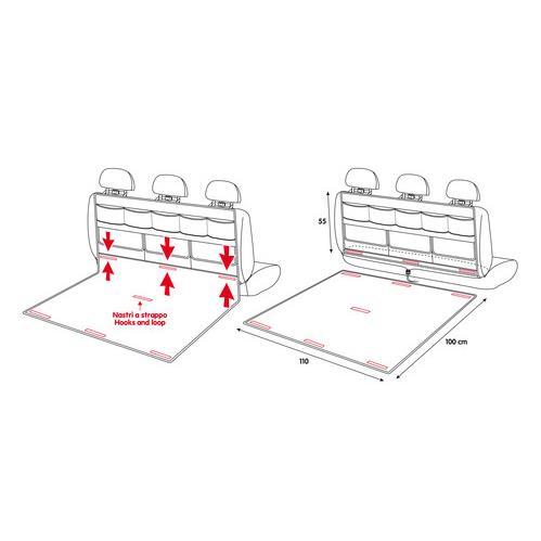 Organizer Baule con Tasche Tappeto Manutenzione Portaoggetti Bagagliaio Auto - Miniatura 4