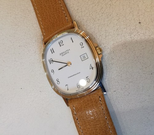 ZENITH cosmopolitan MCD orologio quarzo BICOLORE cint. pelle | eBay