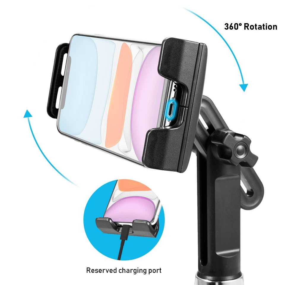 Universal Car Mount Adjustable Gooseneck Cup Holder Stand for Cell Phone iPad US - Image 4 of 4