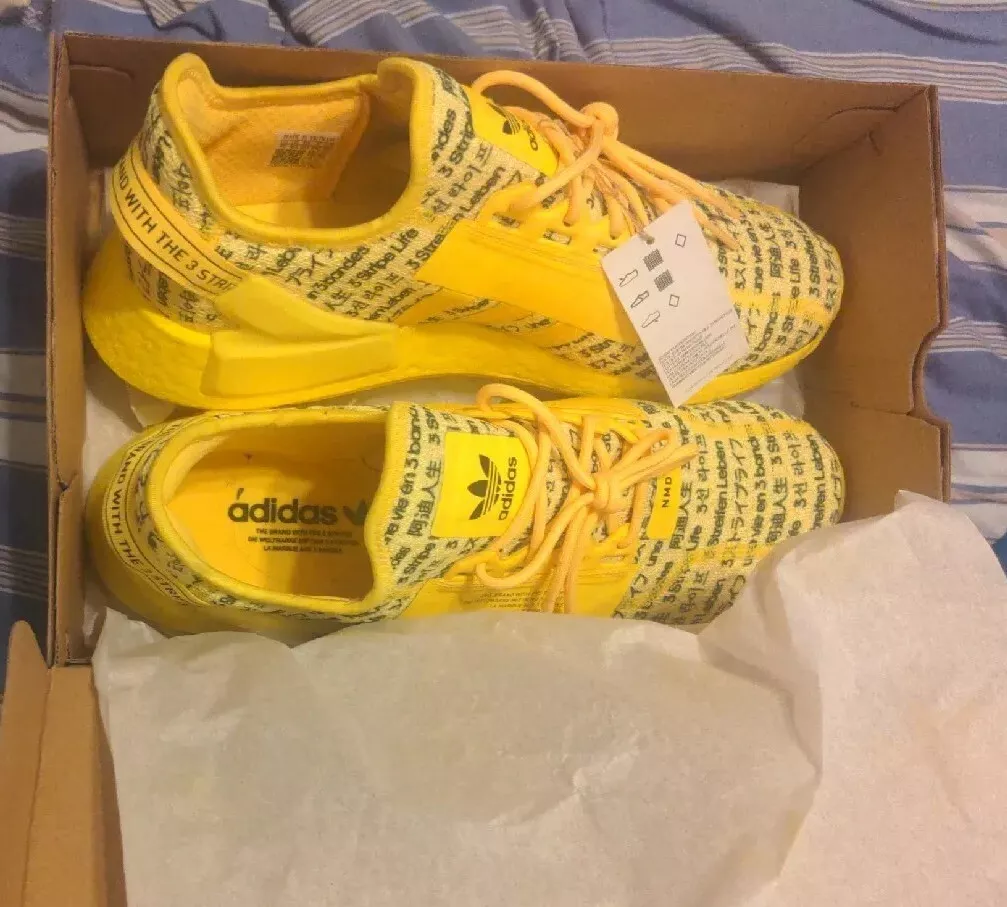 Size 11 adidas NMD R1 V2 Solar Yellow 2021 eBay