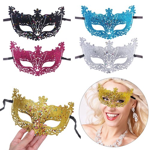 Christmas Party Sequins Carnival Fancy Dress Masquerade Mask Party Mask - Picture 8 of 18