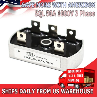 Bridge Rectifier 50A 1000V for 3/Three Phase Diode PMA Wind Turbine Generator 