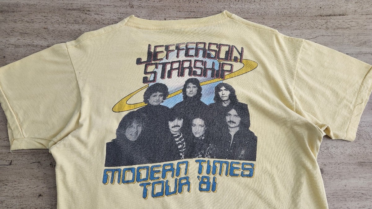 Vintage 80s Jefferson Starship Modern Times Tour T-Shirt L Vintage 80s Jefferson Starship Modern Times Tour T-Shirt L