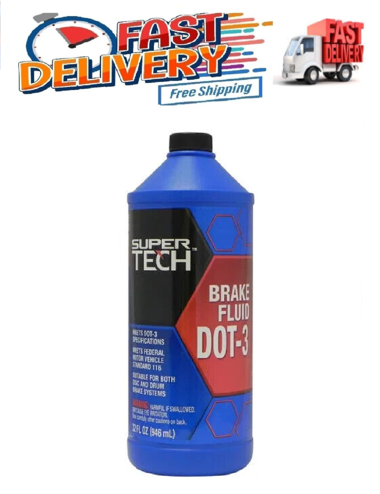 Super Tech Brake Fluid Quart Size 32 Oz Dot 3 (brand for sale online eBay
