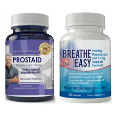 Prostate Bladder Care Breathe Easy Respiratory Health Lung Support Supplement