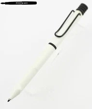 Lamy Older Safari Twin Pen (Ballpoint Pen & Pencil) Alpine White Weiß black clip